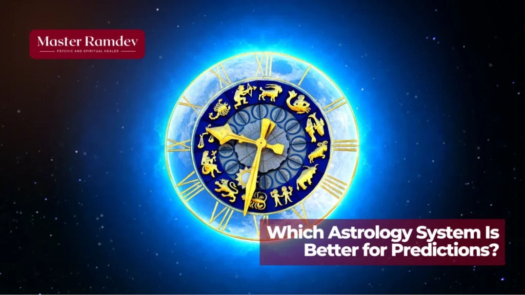 Comparison of Vedic zodiac and Western zodiac systems for astrological predictions