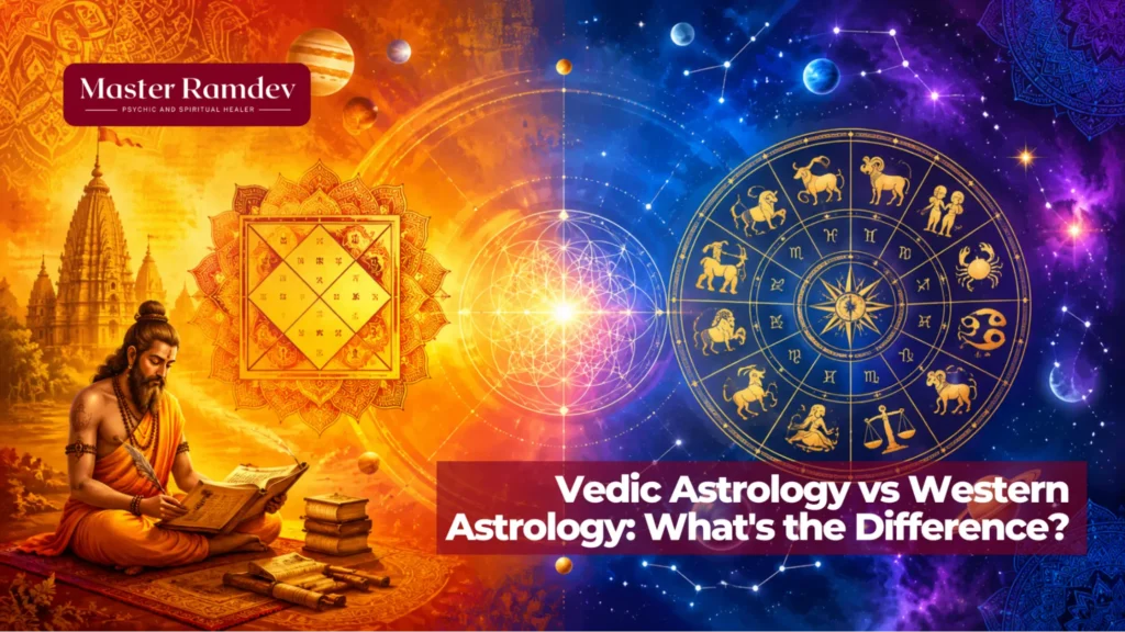 Comparison of Jyotish astrology and Western astrology chart systems