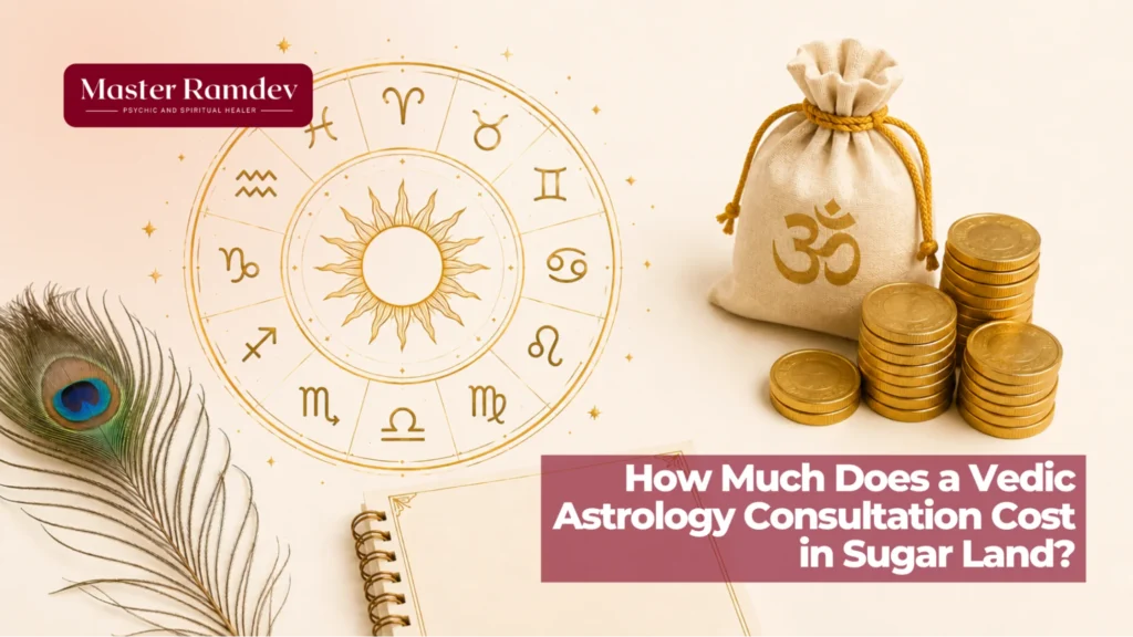 Vedic astrology consultation pricing and horoscope reading services in Sugar Land.