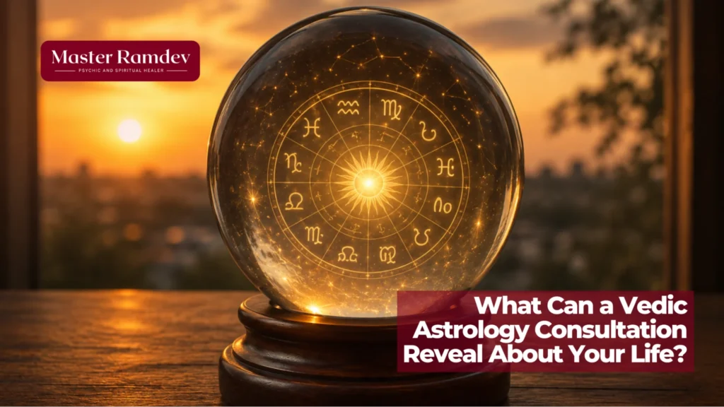 Vedic astrology consultation revealing insights about life, career, and relationships in Sugar Land.