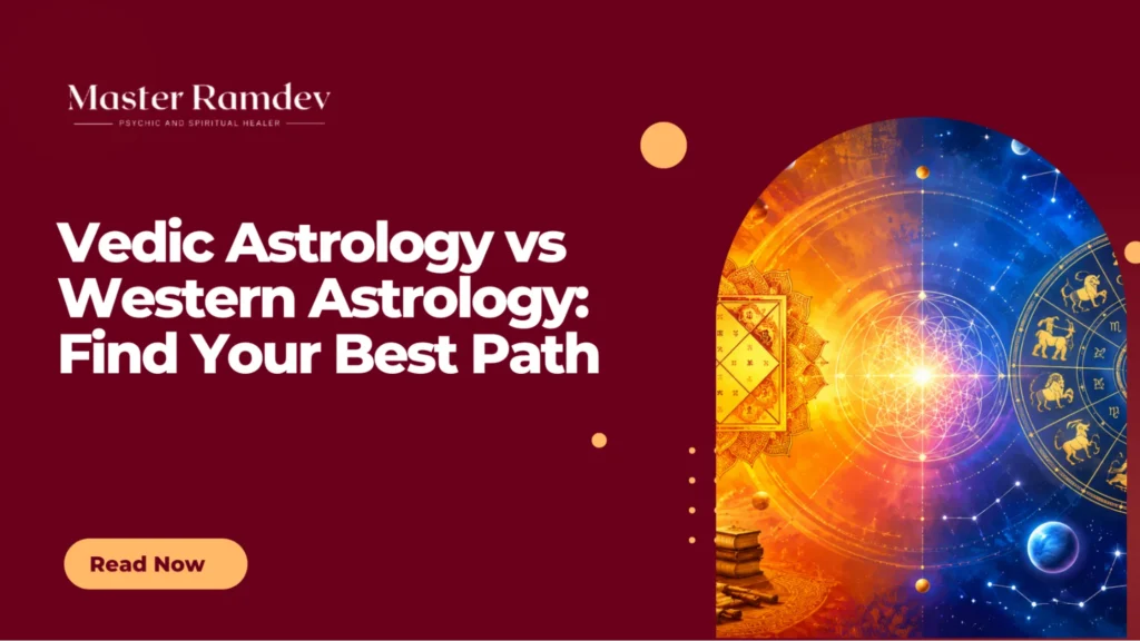 Comparison of Vedic astrology and Western astrology systems for beginners.